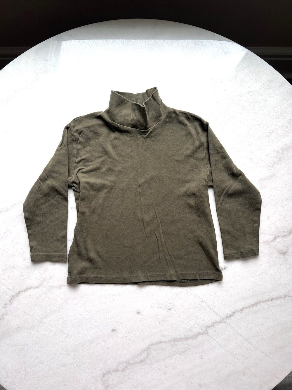 Zara Kids Olive Green Turtleneck Top Size 3-4 Years